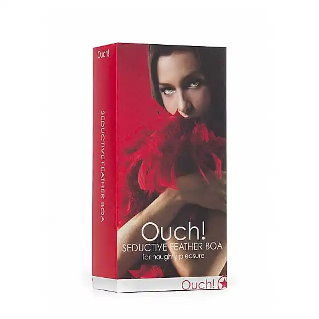 Ouch! - Seductive Feather Boa Red. Boa z czerwonych piór.