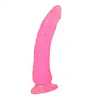 Pipedream - Basix - Rubber Works Slim Pink. Dildo z przyssawką.