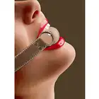 Ouch! - Solid Ball Gag Premium Bonded Leather. Knebel na metalowym pręcie. Mega Sale! Ostatnia sztuka!