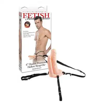 Fetish Fantasy - Double Penetrator Hollow Strap-On. 15 cm.