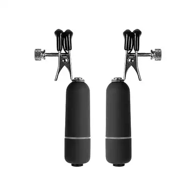 Ouch! - Vibrating Nipple Clamps. Wibrujące klamerki na sutki.