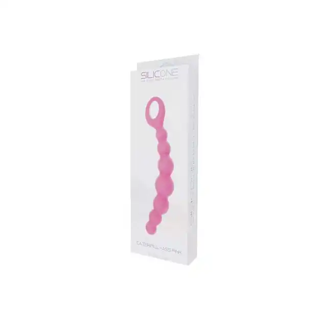 Silicone - Caterpill-Ass Pink - Koraliki Analne.