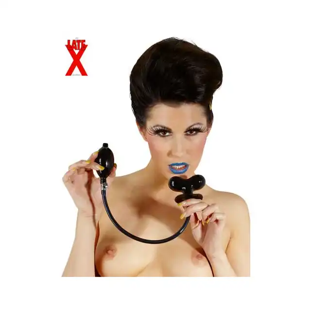 The LateX Collection - Butterfly Knebel. Lateksowy knebel, pompowany.