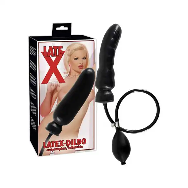 The Latex Collection - Latex Dildo. Pompowane Dildo.
