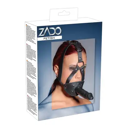 Zado - Head Brace With Dildo.  Knebel Z Dildo.