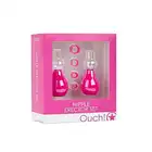 Ouch! - Nipple Erector Set Pink. Pompki do sutków z zestawem obrączek.