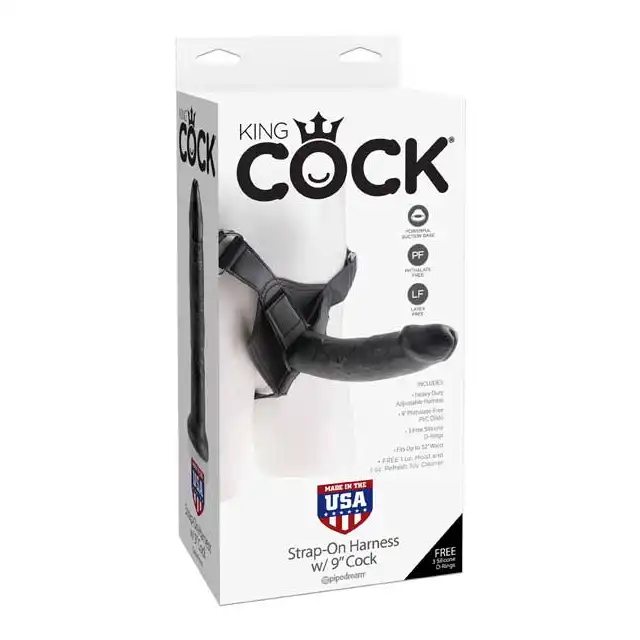 King Cock - Strap-On Harness Cock. Realistyczny, masywny Strap-On. 23 cm.
