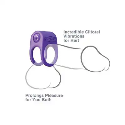 Fantasy C-Ringz - Silicone Duo-Ring. Podwójny, wibrujący ring na penisa. Silikon medyczny.