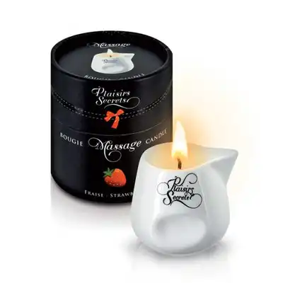 Plaisirs Secrets - Bougie Massage Candle Strawberry. 