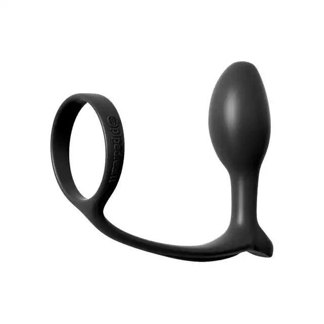 Anal Fantasy - Ass-Gasm Cockring Beginners Plug. Wtyczka z ringiem na penisa. Dla początkujących.