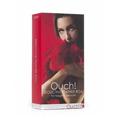 Ouch! - Seductive Feather Boa Red. Boa z czerwonych piór.