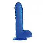 Real Rapture Blue - Duże, żelowe dildo. Extra Large 25,5 cm.