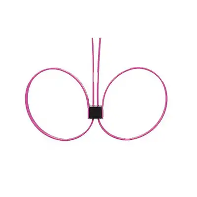 Ouch! - Zip Tie Cuffs Extended Pink. Kajdanki typu zip.