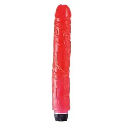 Seven Creations - Perfect Pleasure Red. Żylasty wibrator 30 cm.