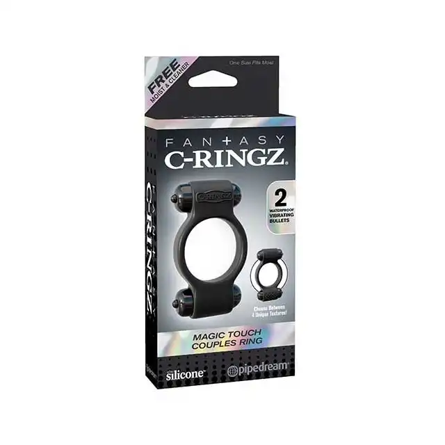 Fantasy C-Ringz - Magic Touch Copules Ring. Silikonowy ring na penisa. Podwójne wibracje.