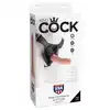 King Cock - Strap-On Harness Cock. Super realistyczny Strap-On dla kobiet. 17 cm.