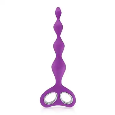 Plaisirs Secrets - Anal Chain Purple. Silikonowe koraliki analne.