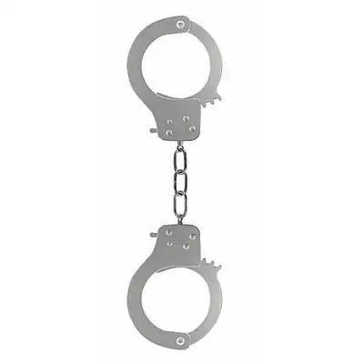 Ouch! - Prison Handcuffs. Klasyczne srebrne kajdanki.