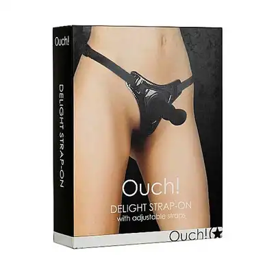 Ouch! - Delight Strap-on. Strap-on dla kobiet z regulowanymi paskami.