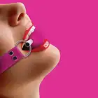 Ouch! - Solid Ball Gag Pink. Knebel z kulką na metalowym pręcie. Mega Sale! Ostatnia sztuka!