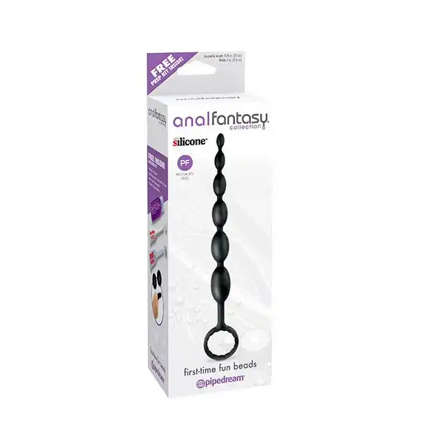 Anal Fantasy - First - Time Fun Beads. Koraliki analne. Silikon medyczny.