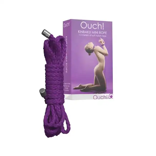 Ouch! - Kinbaku Mini Rope Purple. 1,5 m.