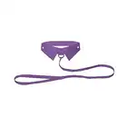 Ouch! - Classic Collar With Leash Purple. Szykowny kołnierzyk ze smyczą. Mega Sale!