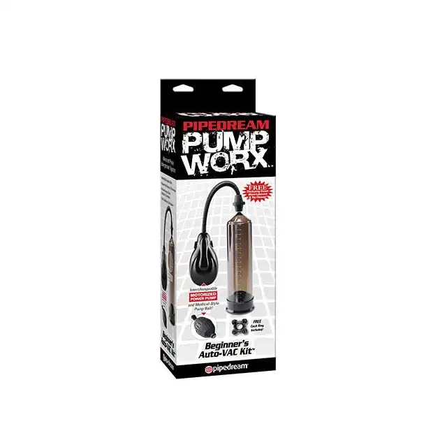Pump Worx - Begginers Auto-Vac Kit. Automatyczna pompa do penisa. Większy, twardszy penis!