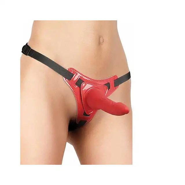 Ouch! - Pleasure Strap-on. Proteza dla kobiet, regulowane paski.