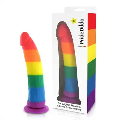 PrideDildo - Silicone Rainbow Dildo. Tęczowe dildo!