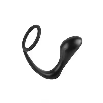 Anal Fantasy - Ass- Gasm Cockring Plug. Stymulator prostaty z ringiem na penisa. Silikon medyczny.