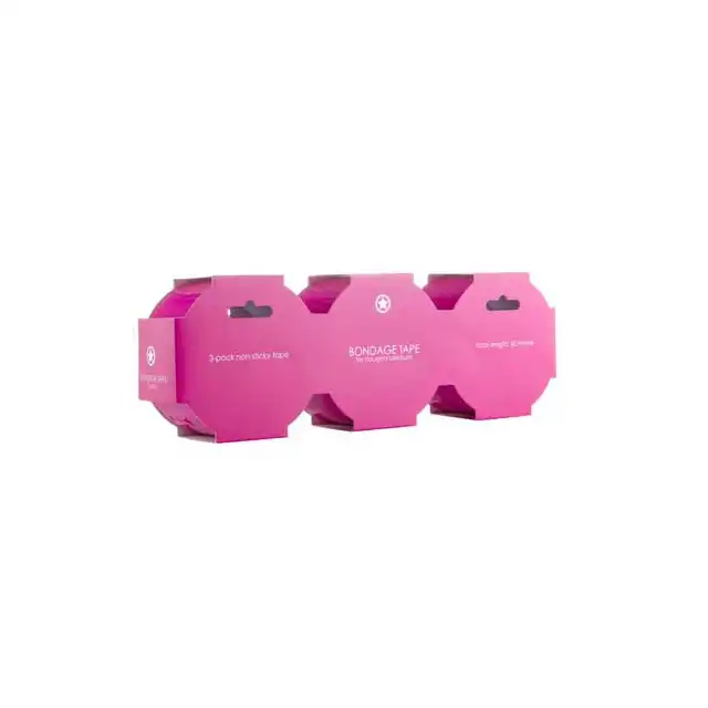 Ouch! - Bondage Tape Pink. Taśma do zniewalania, 60 metrów.