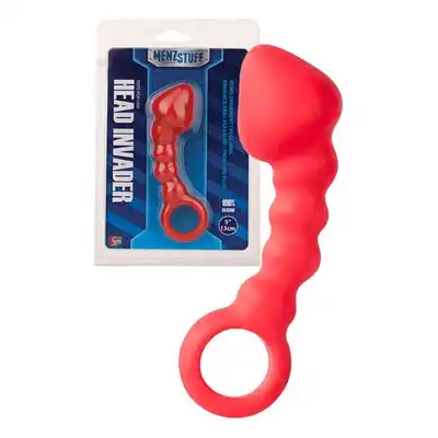 MenzStuff - Head Invader Red. Wtyczka analna, silikon medyczny.