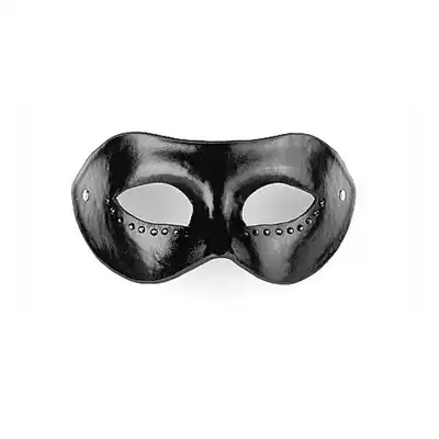 Ouch! - Diamond Mask Black. Maska z diamencikami.