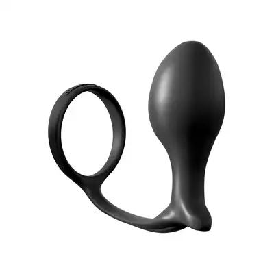 Anal Fantasy - Ass-Gasm Cockring Advanced Plug. Wtyczka z ringiem na penisa. Silikon medyczny. 