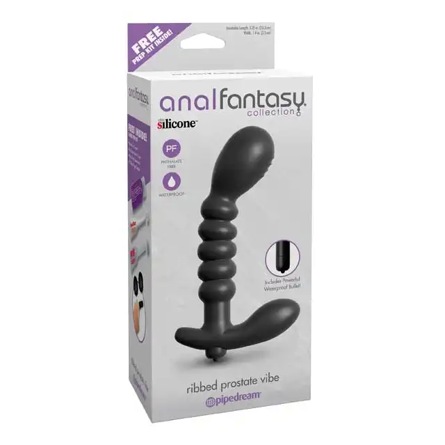 Anal Fantasy - Ribbed Prostate Vibe. Wibrujący stymulator prostaty.