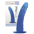 Real Rapture Blue - Realistyczne Żelowe Dildo. 18 cm.