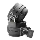 Tom Of Finland - Neoprene Ankle Cuffs. Miękkie kajdanki na kostki zapinane na kłódkę. Mega Sale!