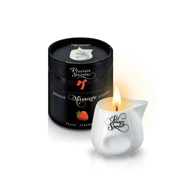 Plaisirs Secrets - Bougie Massage Candle Strawberry. 