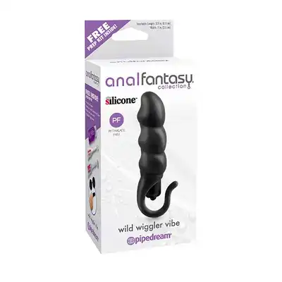 Anal Fantasy - Wild Wiggler Vibe. Wibrujaca wtyczka analna. Dla początkujących.