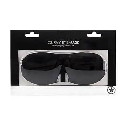 Ouch! - Curvy Eyemask Black. Dopasowana opaska na oczy.