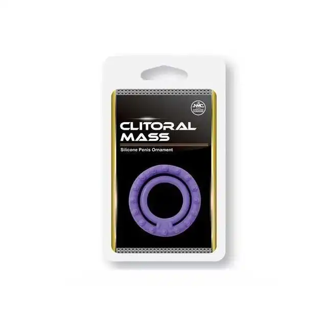Clitoral Mass - Silicone Penis Ornament. Podwójny ring na penisa.