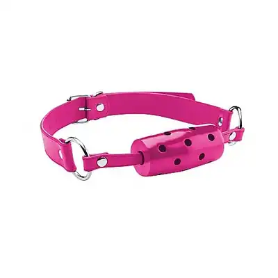 Ouch! - Cylinder Gag Pink. Knebel umożliwiający oddychanie.