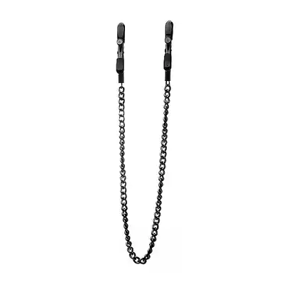 Ouch! - Adjustable Nipple Clamps. Czarne klamerki na sutki.