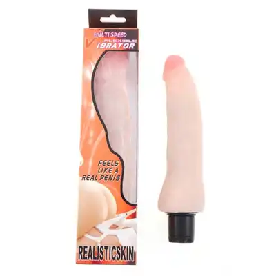Multispeed Flexible Vibrator - Realisticskin. Super Realistyczny, Z Wypustkami. Mega sale!