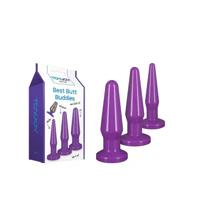 Toy Joy - Best Butt Buddies Purple. Zestaw treningowy.