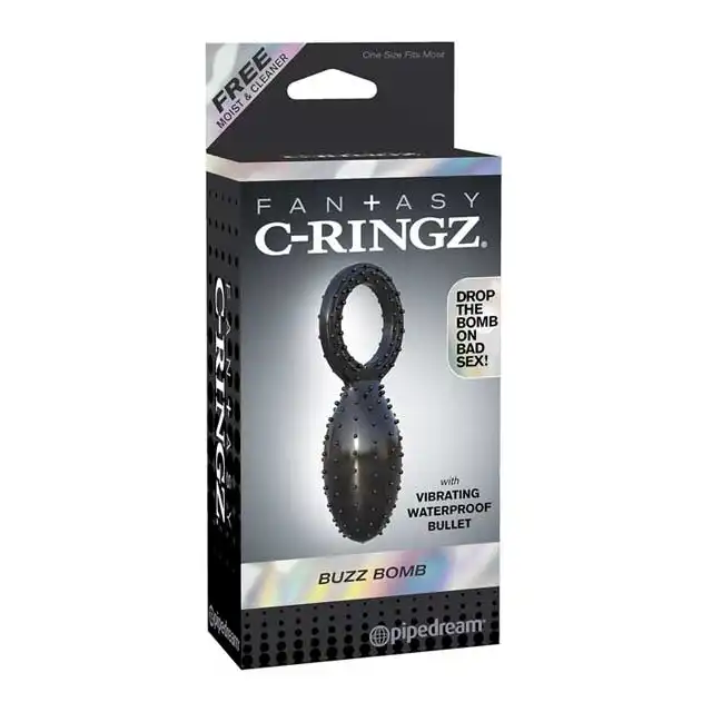 Fantasy C-Ringz - Buzz Bomb. Wibrujący ring na penisa.
