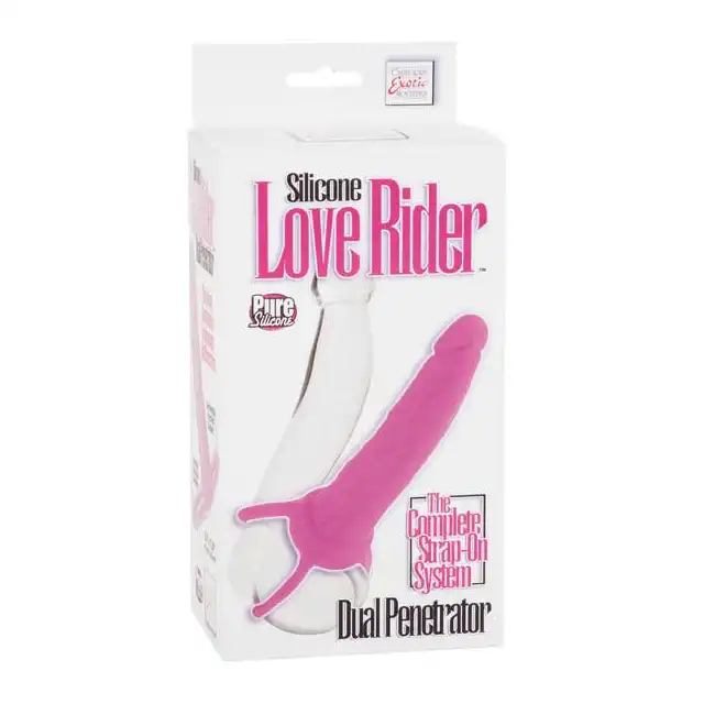 California Exotic Novelities - Silicone Love Rider, Dual Penetrator. Strap- On analny.
