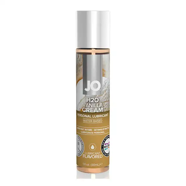 System JO - H2O Lubricant Vanilla 30 ml - Profesjonalny lubrykant na bazie wody o smaku wanilii.