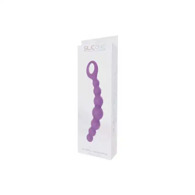 Silicone - Caterpill-Ass Purple - Koraliki Analne.